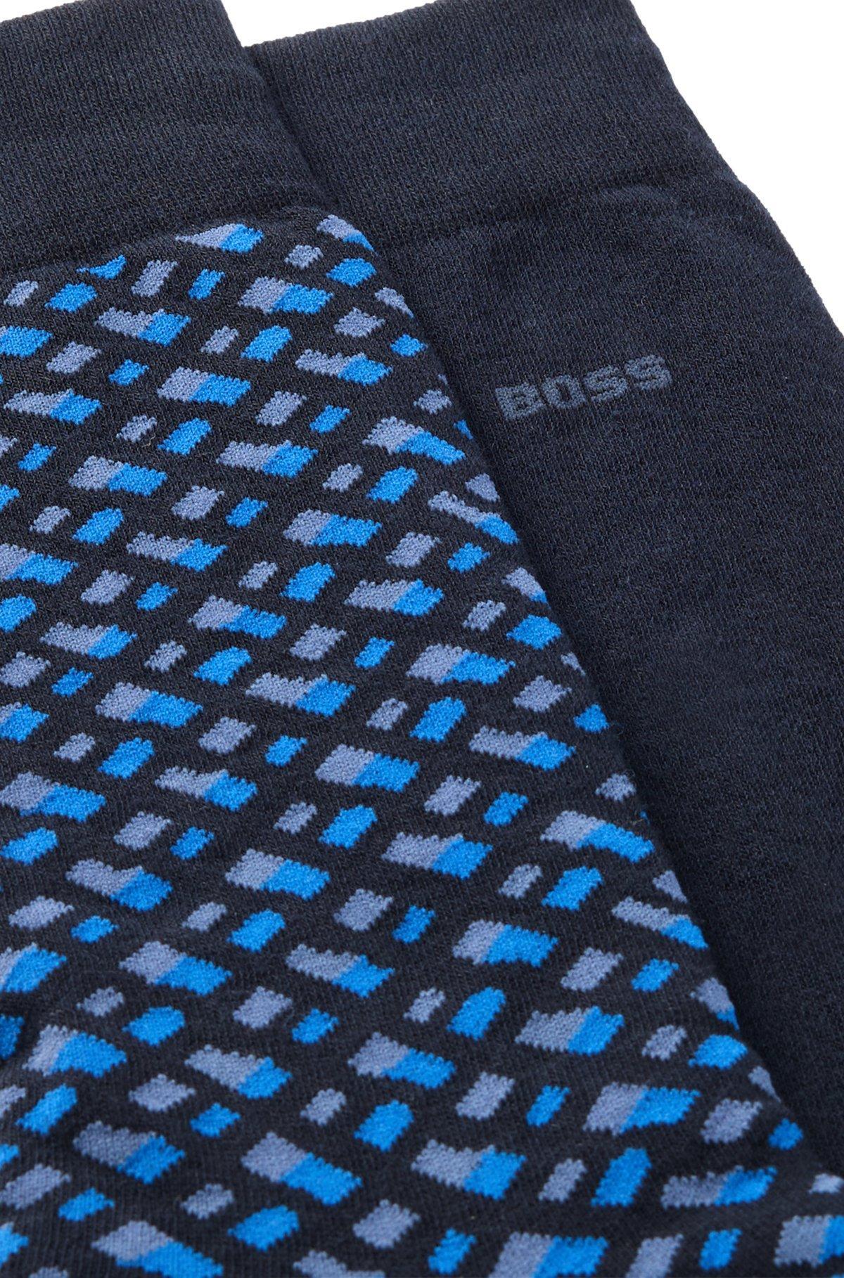 BOSS - Two-pack of regular-length socks - Dark Blue Product Image