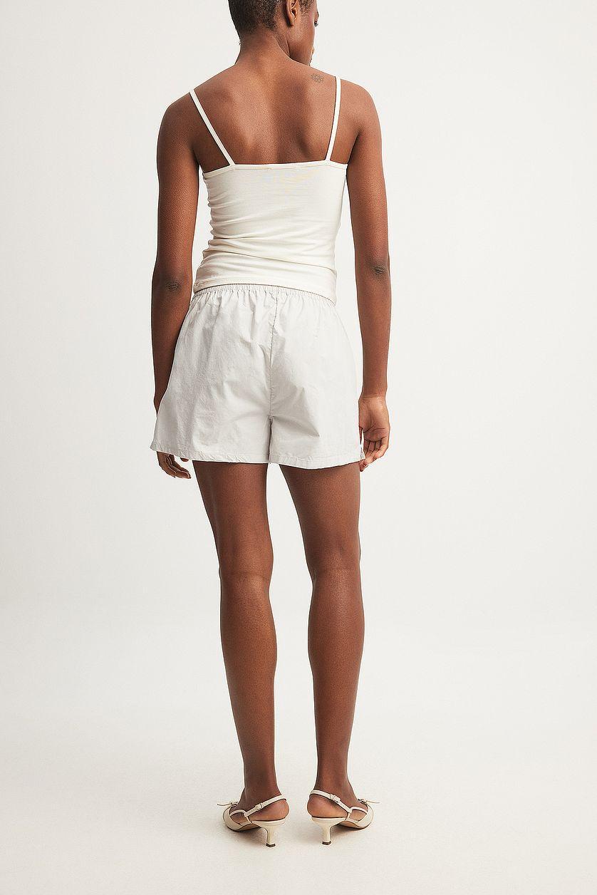 Elastic Waist Cotton Shorts Product Image