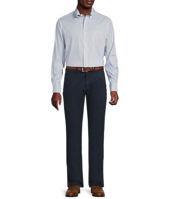 Cremieux Blue Label Performance Stretch Tight Geometric Print Twill Long Sleeve Woven Shirt Product Image