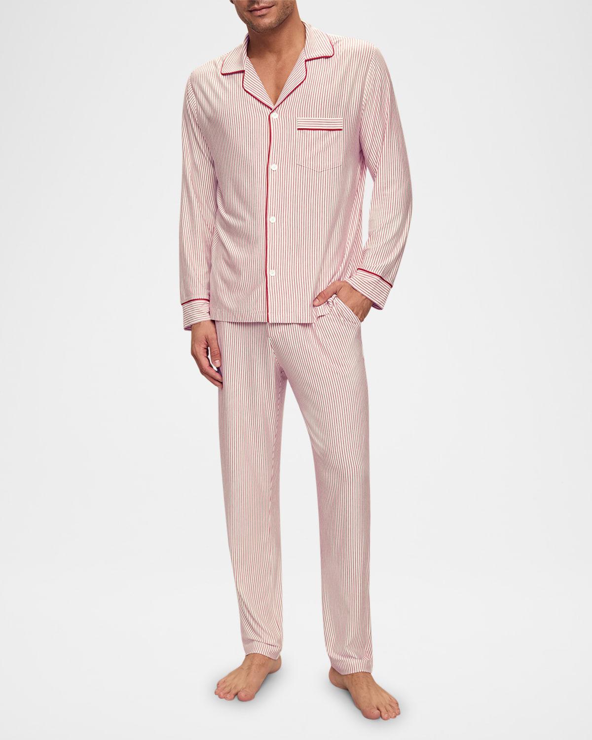 Mens William Long-Sleeve Tencel Modal Pajama Set Product Image