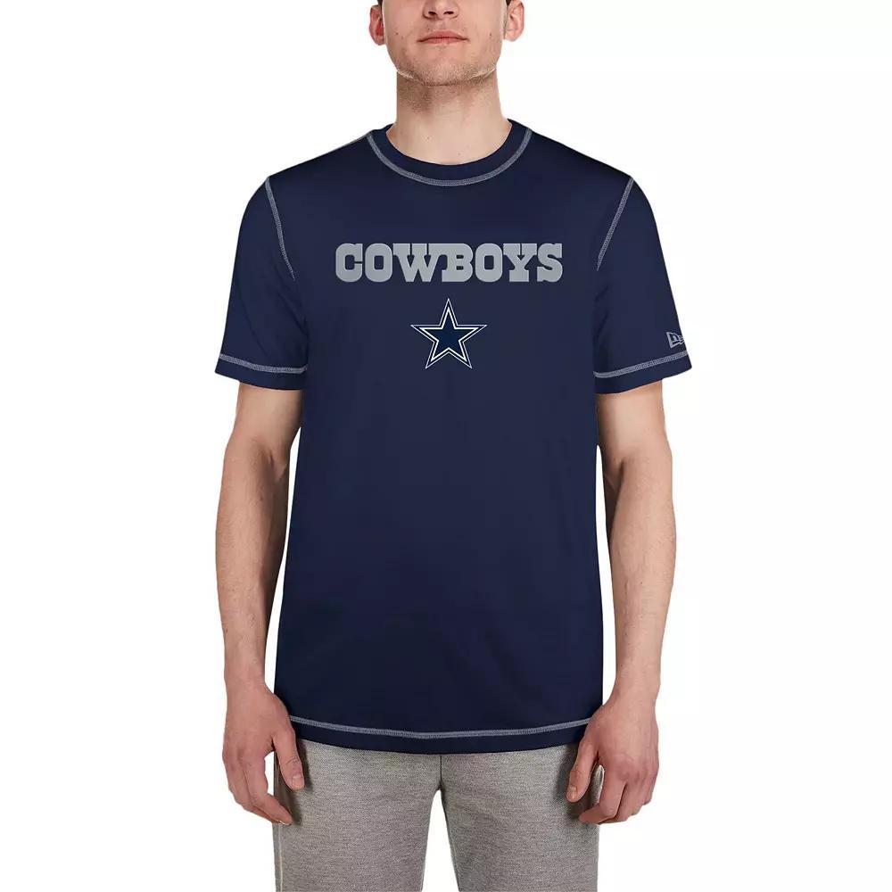 Men's New Era  Navy Dallas Cowboys Third Down Puff Print T-Shirt, Size: Large, Blue Product Image
