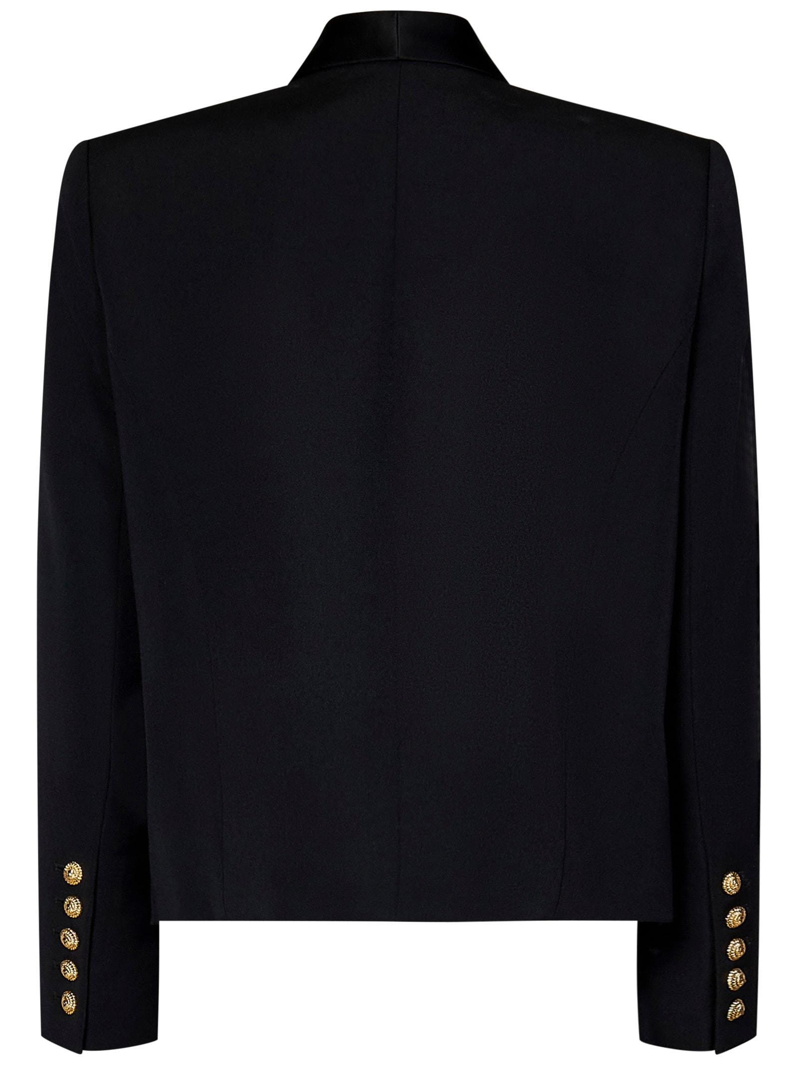 BALMAIN 6-button Spencer Jacket In Black Product Image