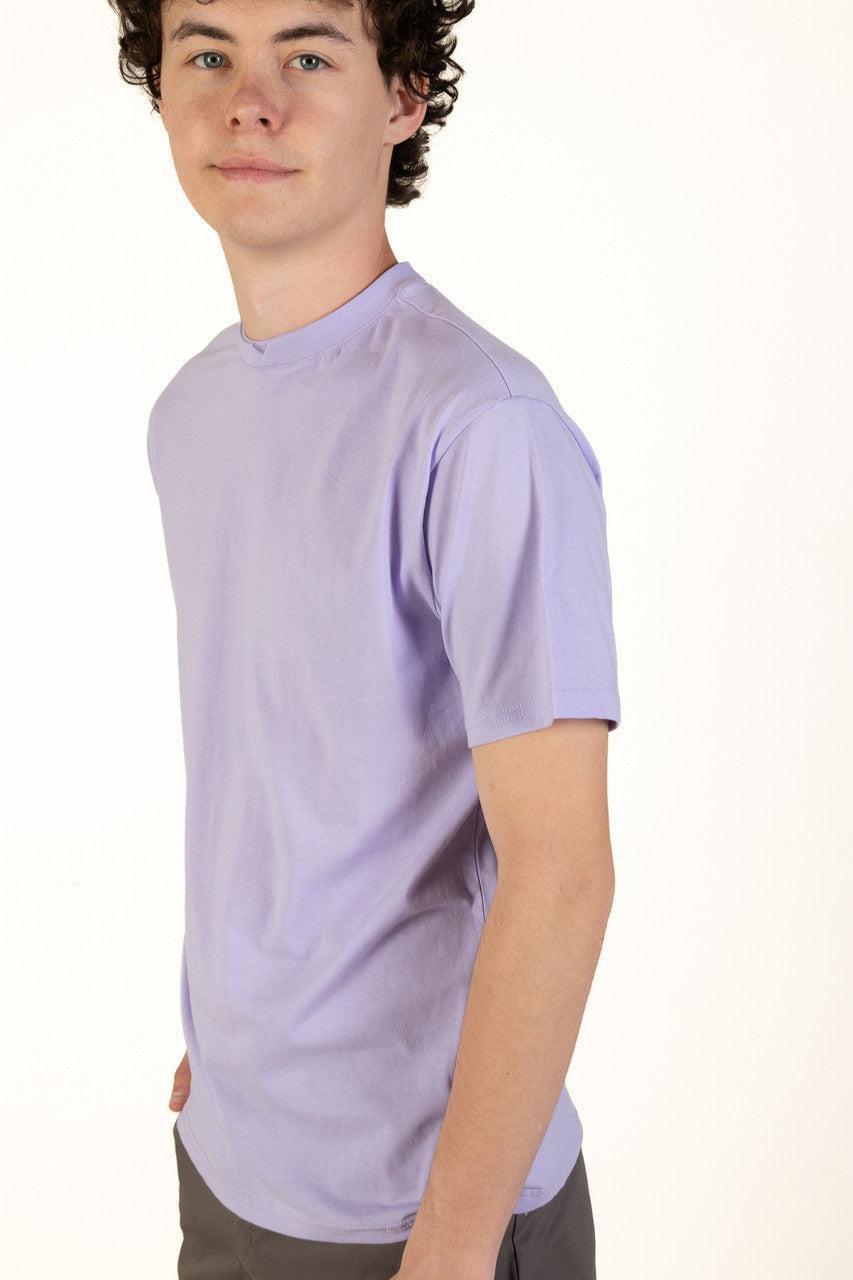 Lavender Notch Neck Tee Product Image