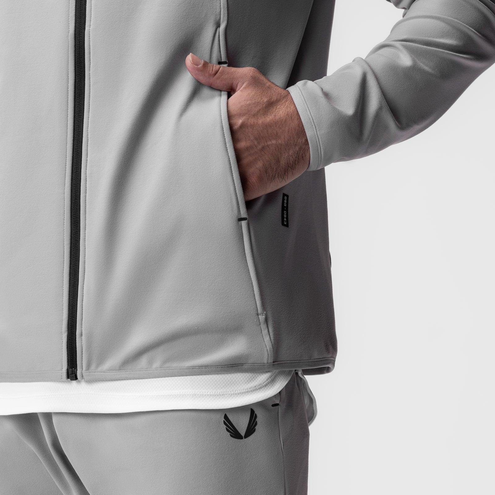 0943. Performance Fleece Zip Hoodie - Slate Grey Product Image