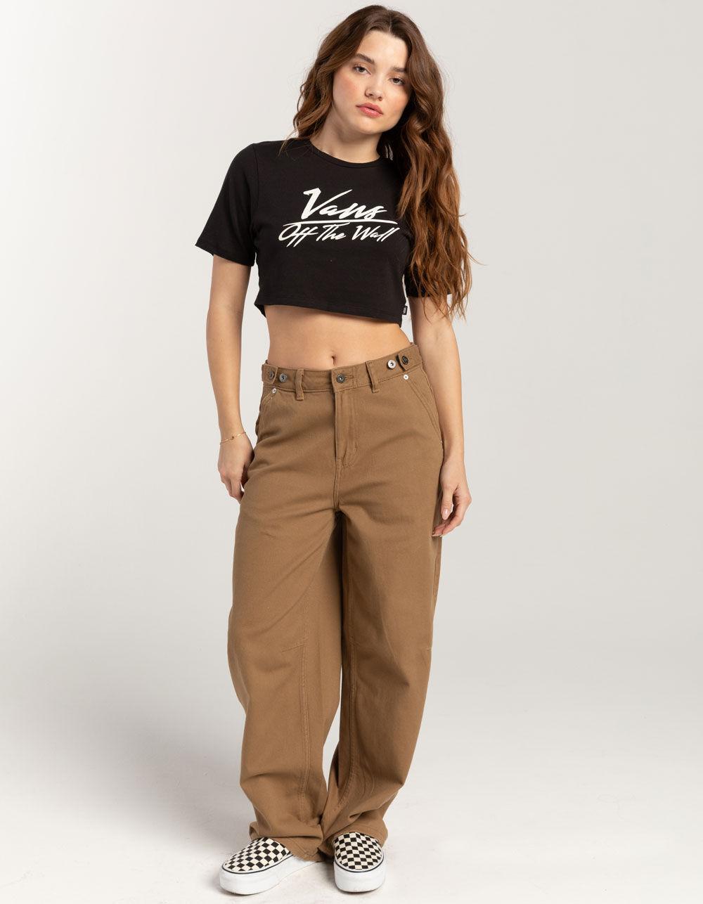 VANS Go Anywhere Womens Crop Tee - BLACK Product Image