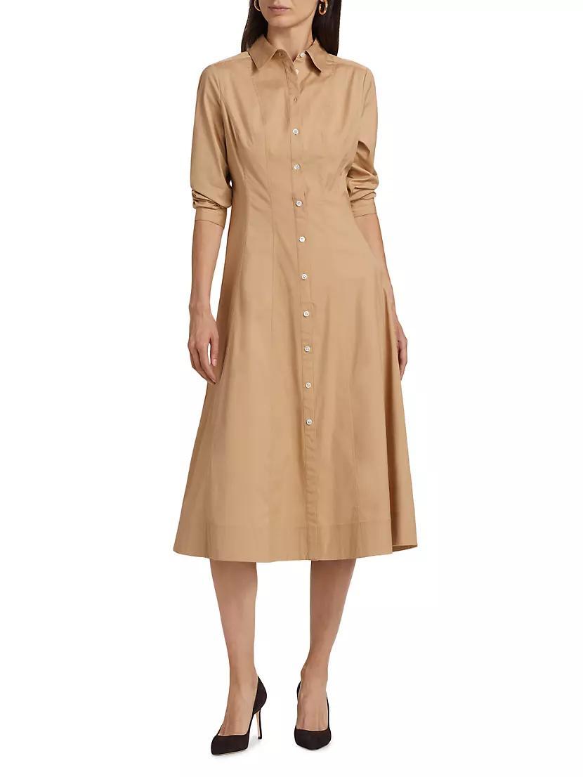 Goldie Stretch-Cotton Poplin Shirtdress Product Image