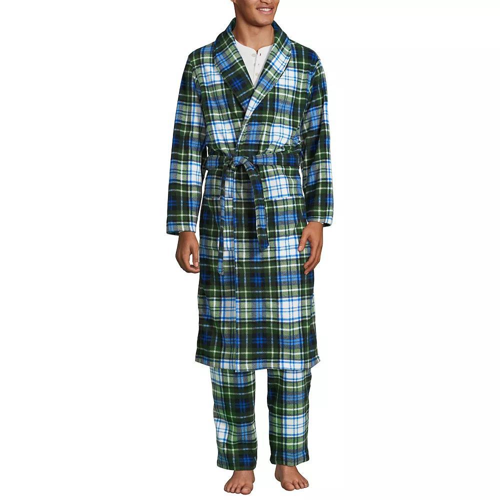 Men's Lands' End Fleece Robe,  Product Image