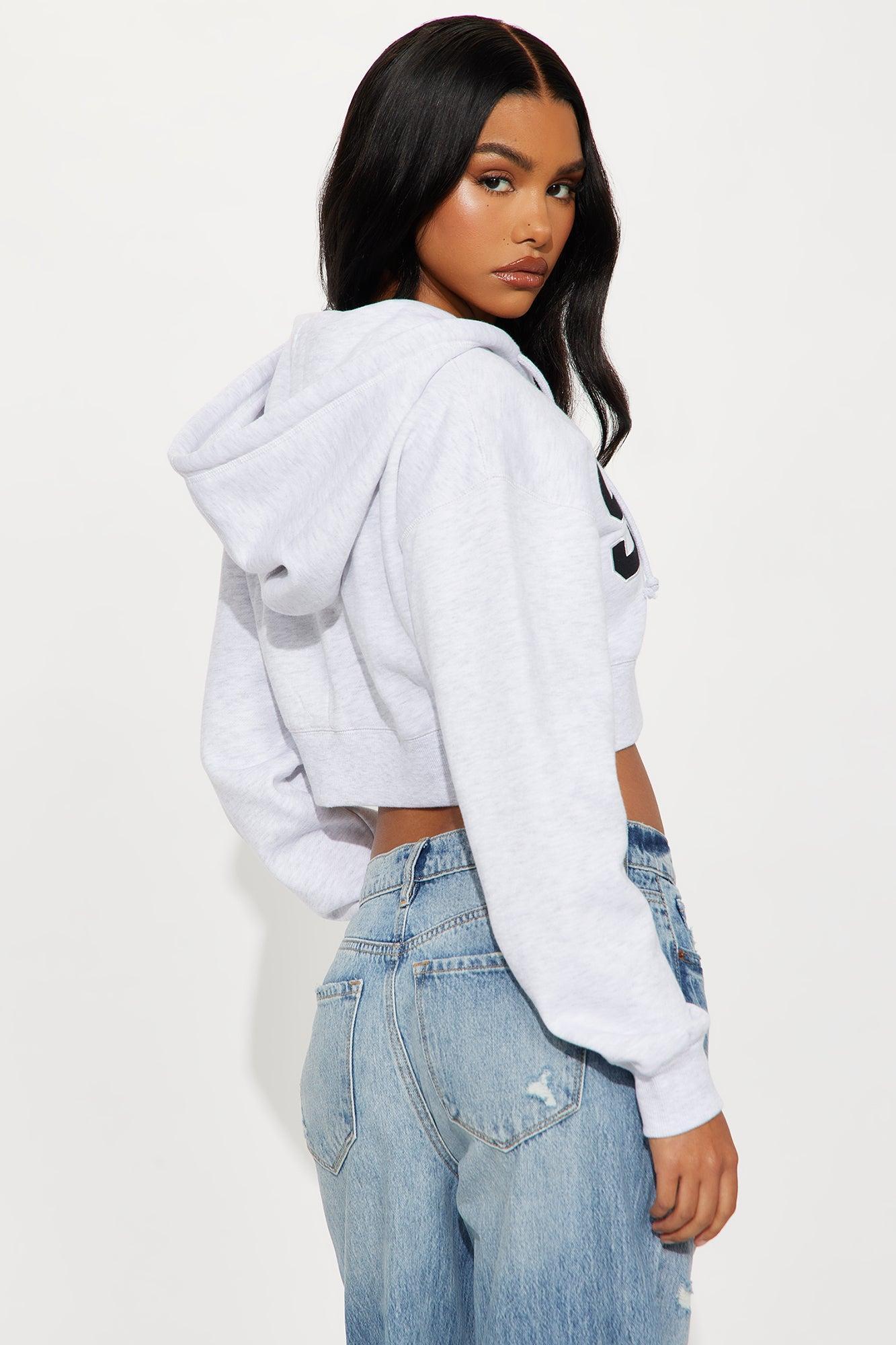 Soho Zip Up Hoodie - Grey Female Product Image