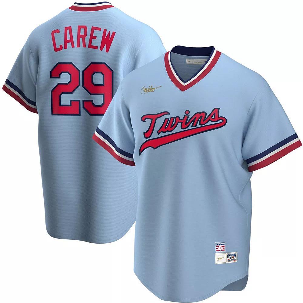 Men's Nike Rod Carew Light Blue Minnesota Twins Road Cooperstown Collection Player Jersey,  Product Image