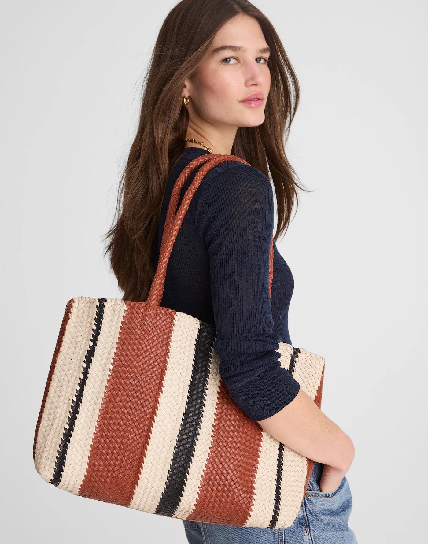 The Handwoven Leather Tote Product Image