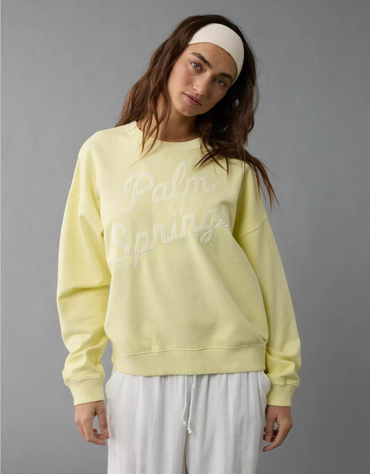 AE Relaxed Fit Destination Graphic Sweatshirt Product Image