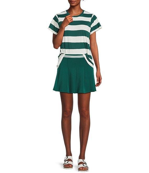 Copper Key Stripe Short Sleeve Boxy T-Shirt Product Image