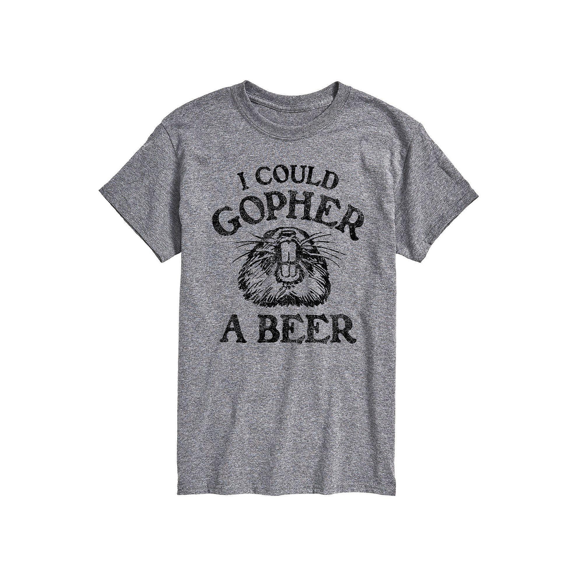 Big & Tall Could Gopher A Beer Tee, Men's,  Product Image