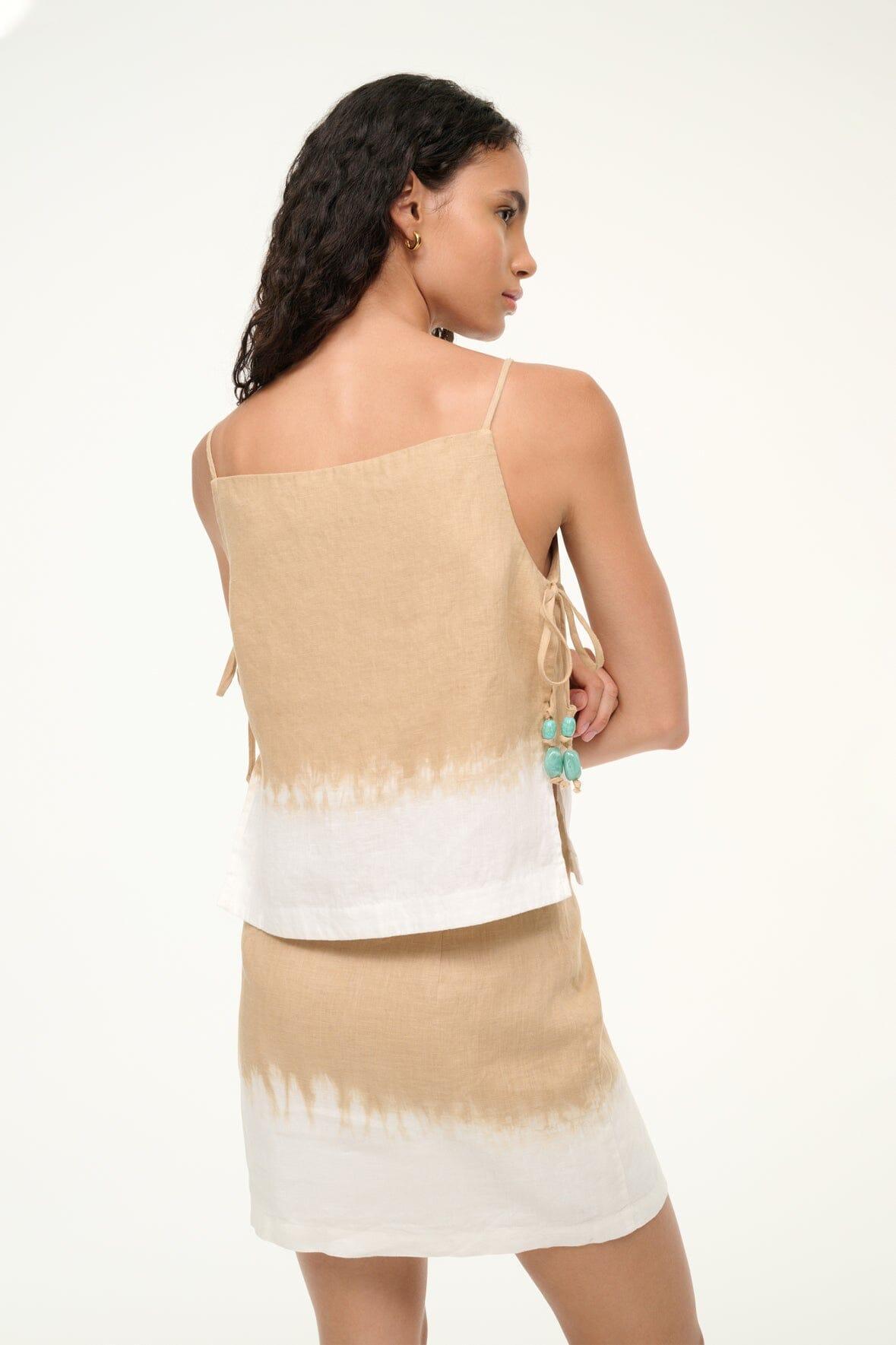 MANCORA LINEN TOP | DESERT TIE DYE Product Image