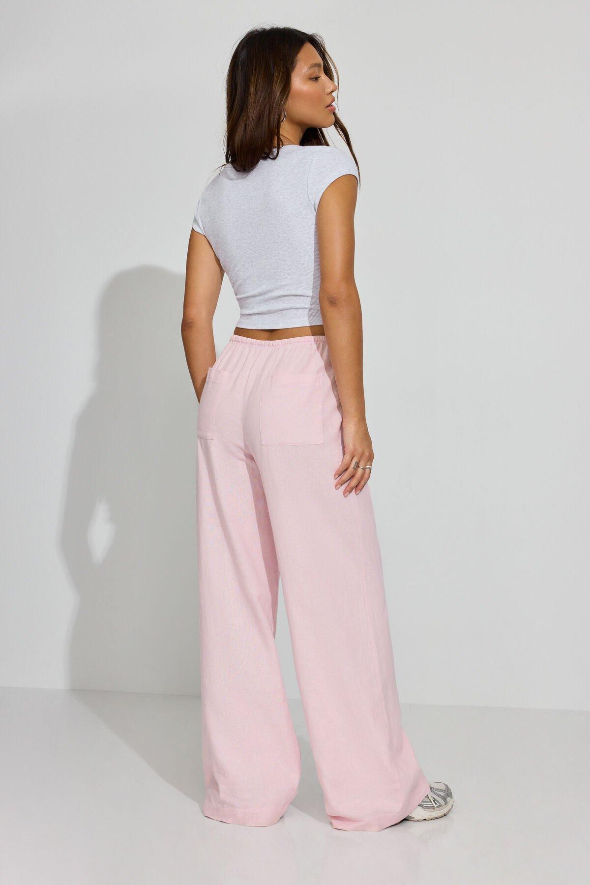 Millie Linen Pull-On Pants Product Image