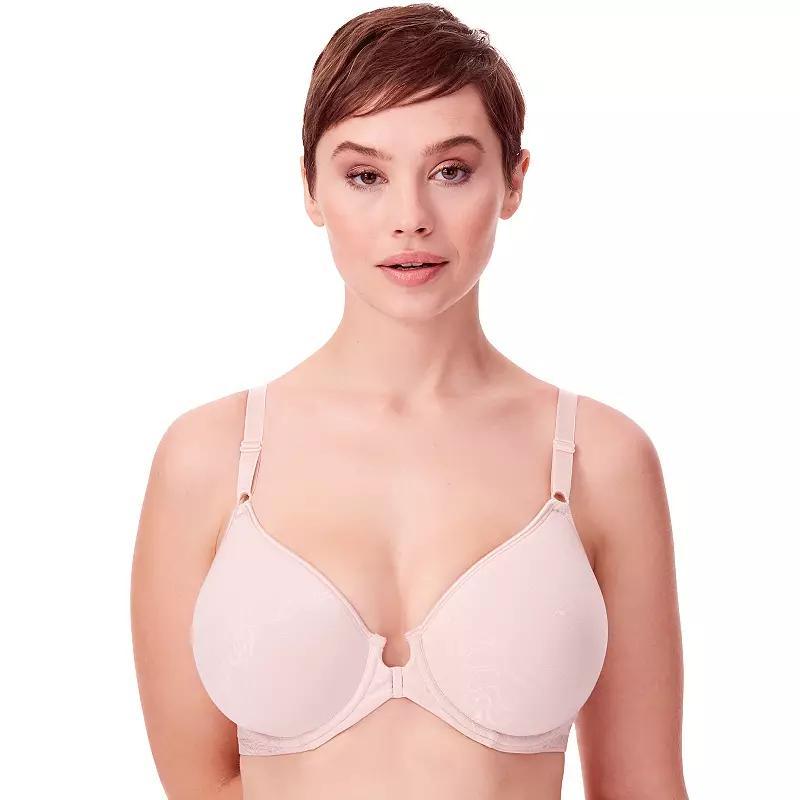 Bali Comfort Revolution Full-Figure Front-Closure Shaping Underwire Bra DF3P66, Women's, Size: 36 B, Warm Silver Product Image