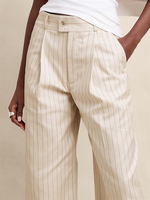 Twill Wide-Leg Pant Product Image