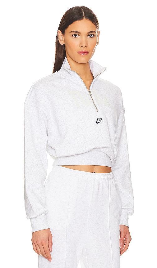 Nike Sportswear Women's Oversized 1/2-Zip Crop Fleece Sweatshirt Product Image