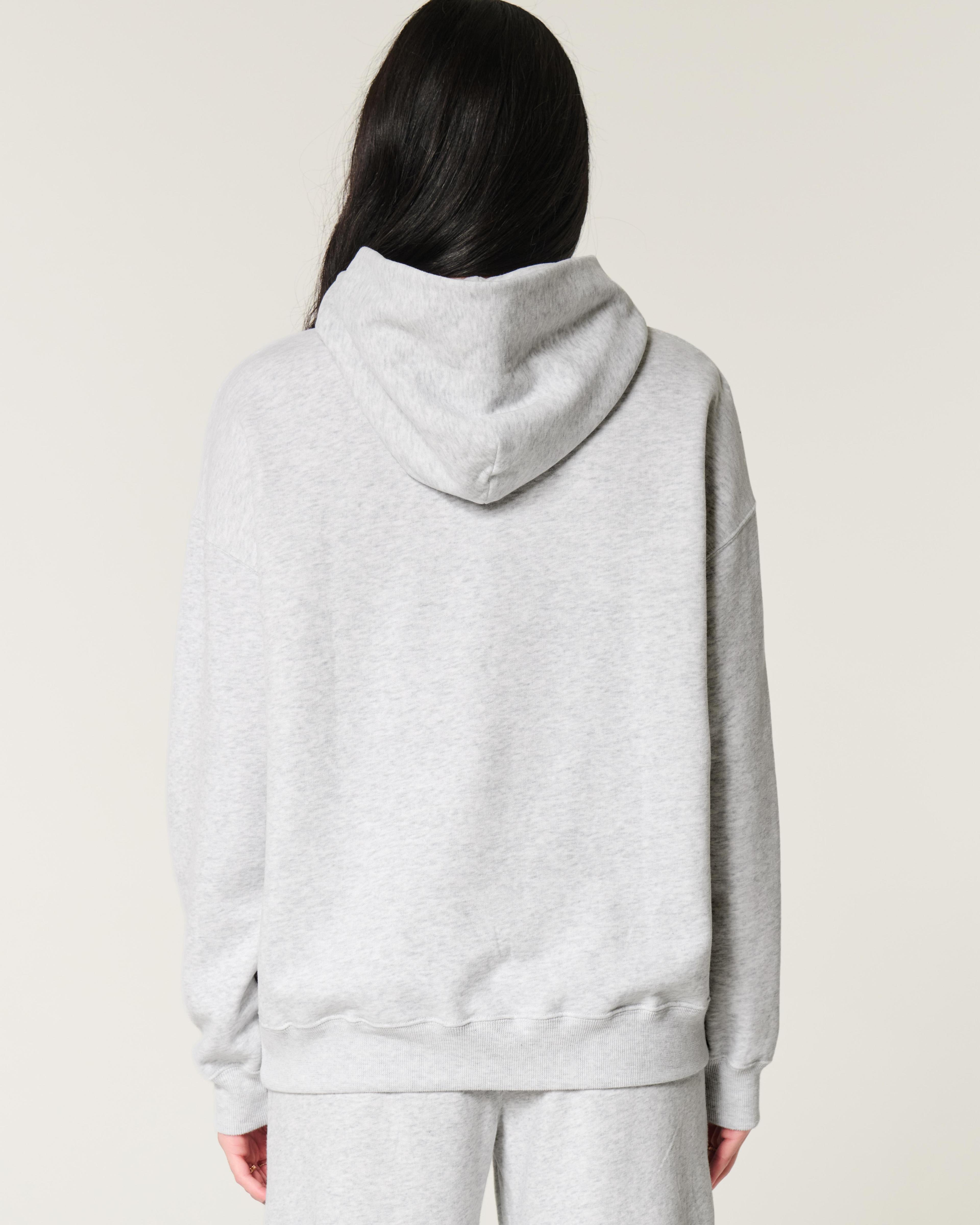 Oversized Number Graphic Hoodie Product Image