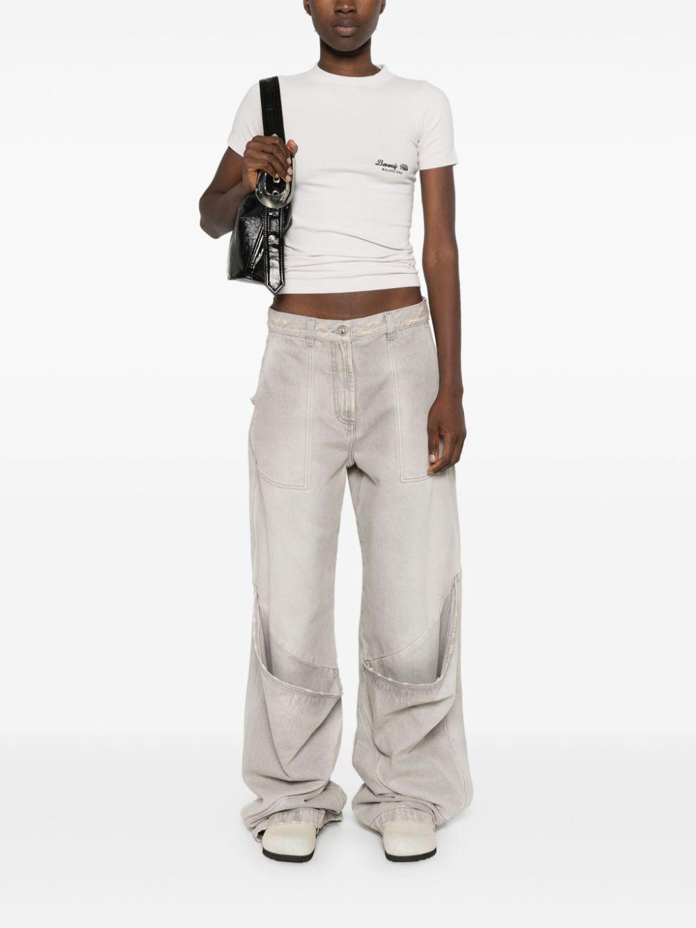 BALENCIAGA Beverly Hills Fitted T In Neutrals Product Image