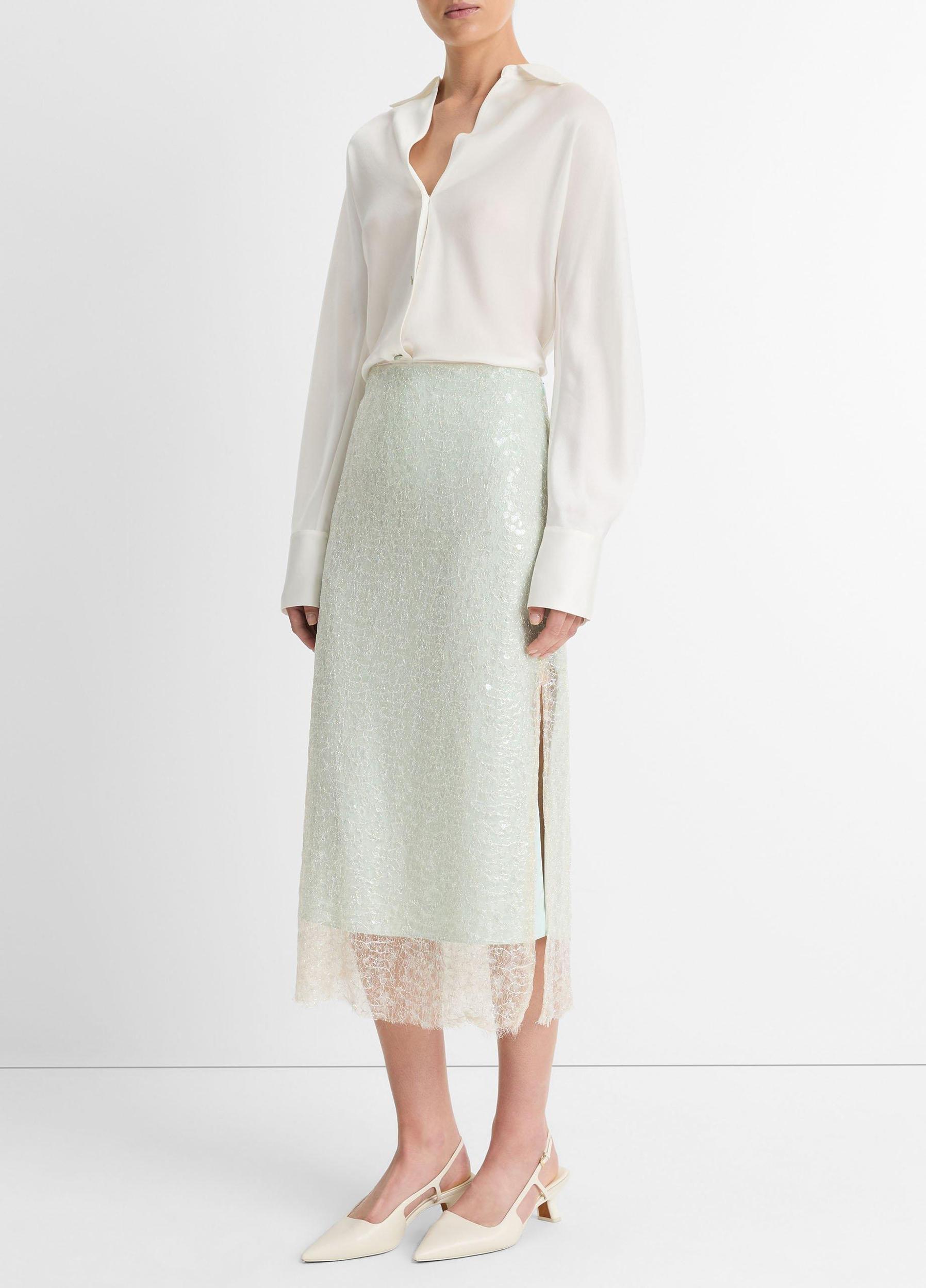 Glassy Sequin Skirt Product Image