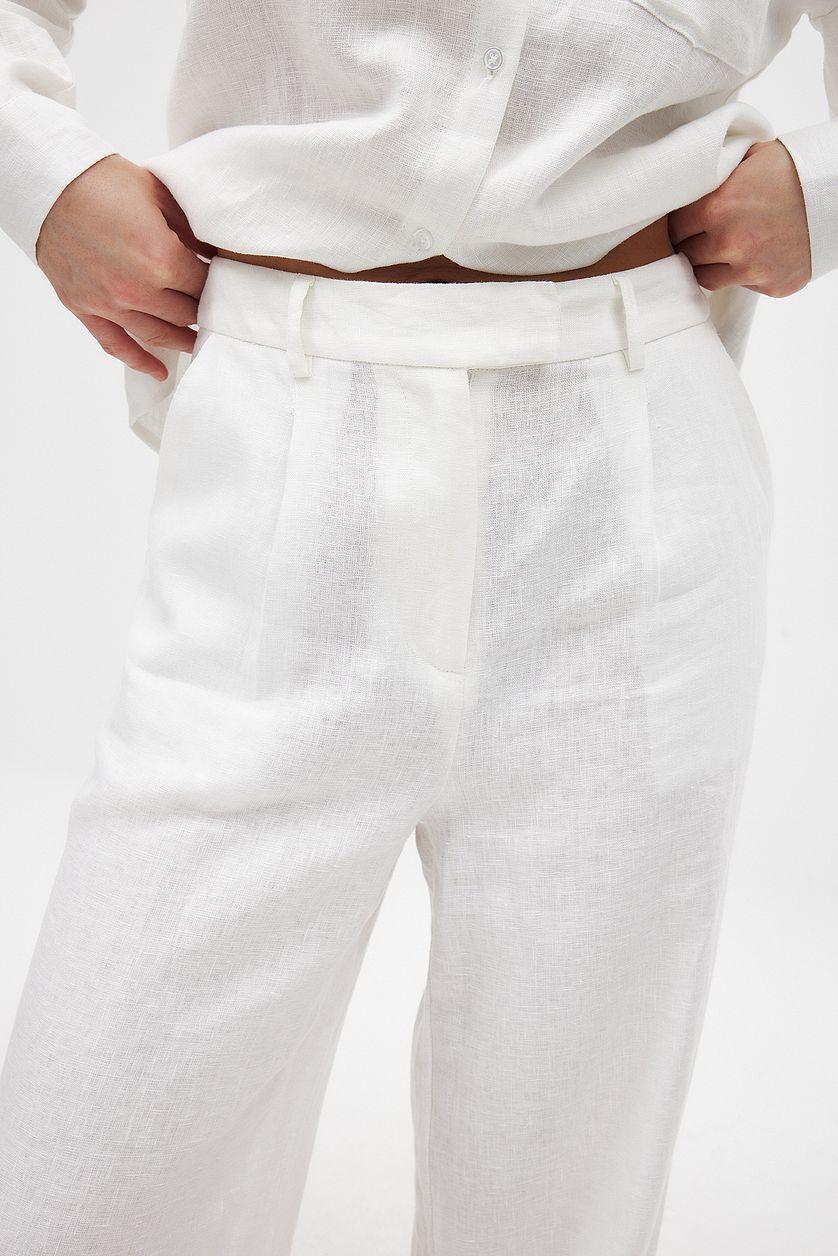 Linen Wide Leg Pants Product Image