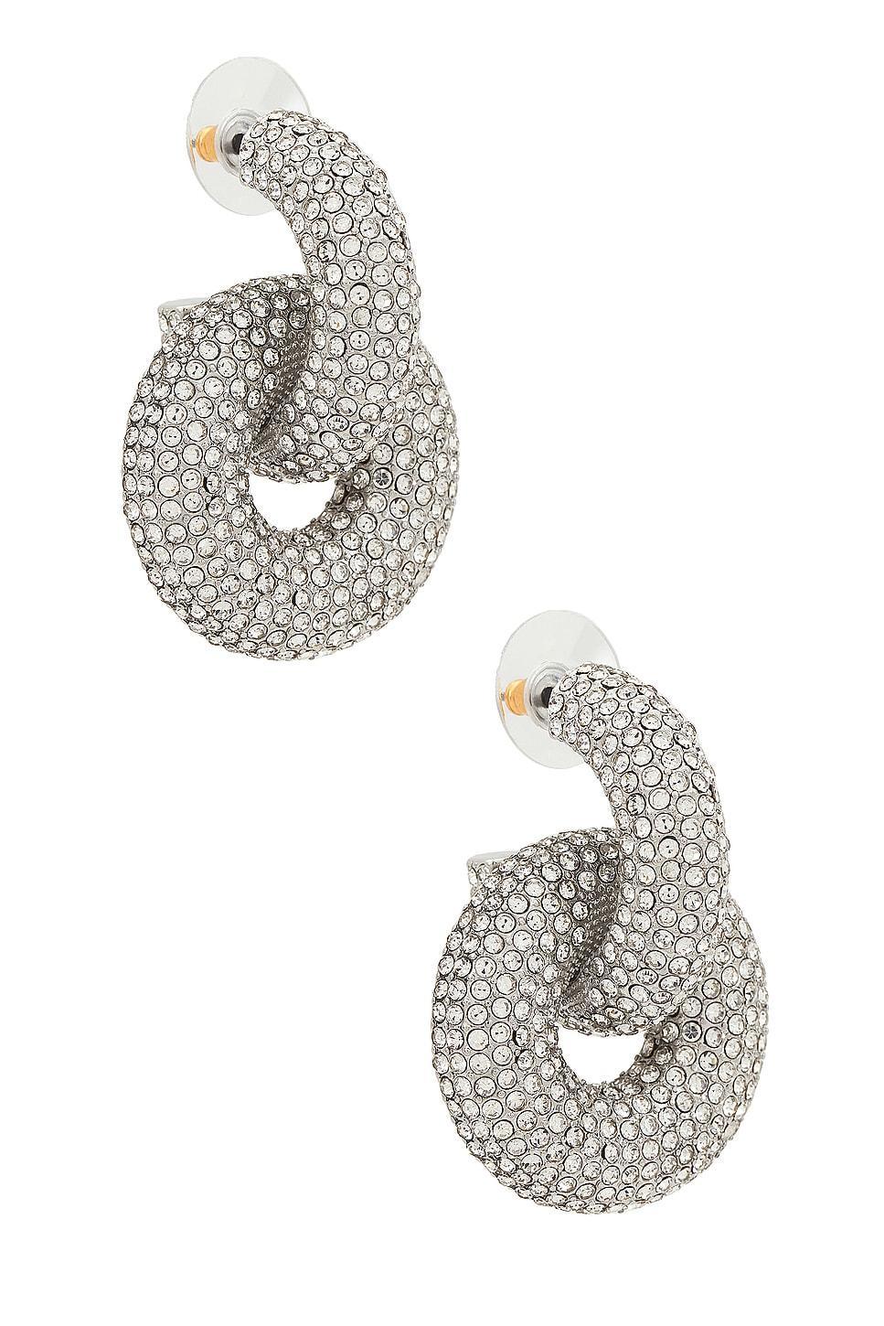 Circle Hoop Drop Earrings Product Image