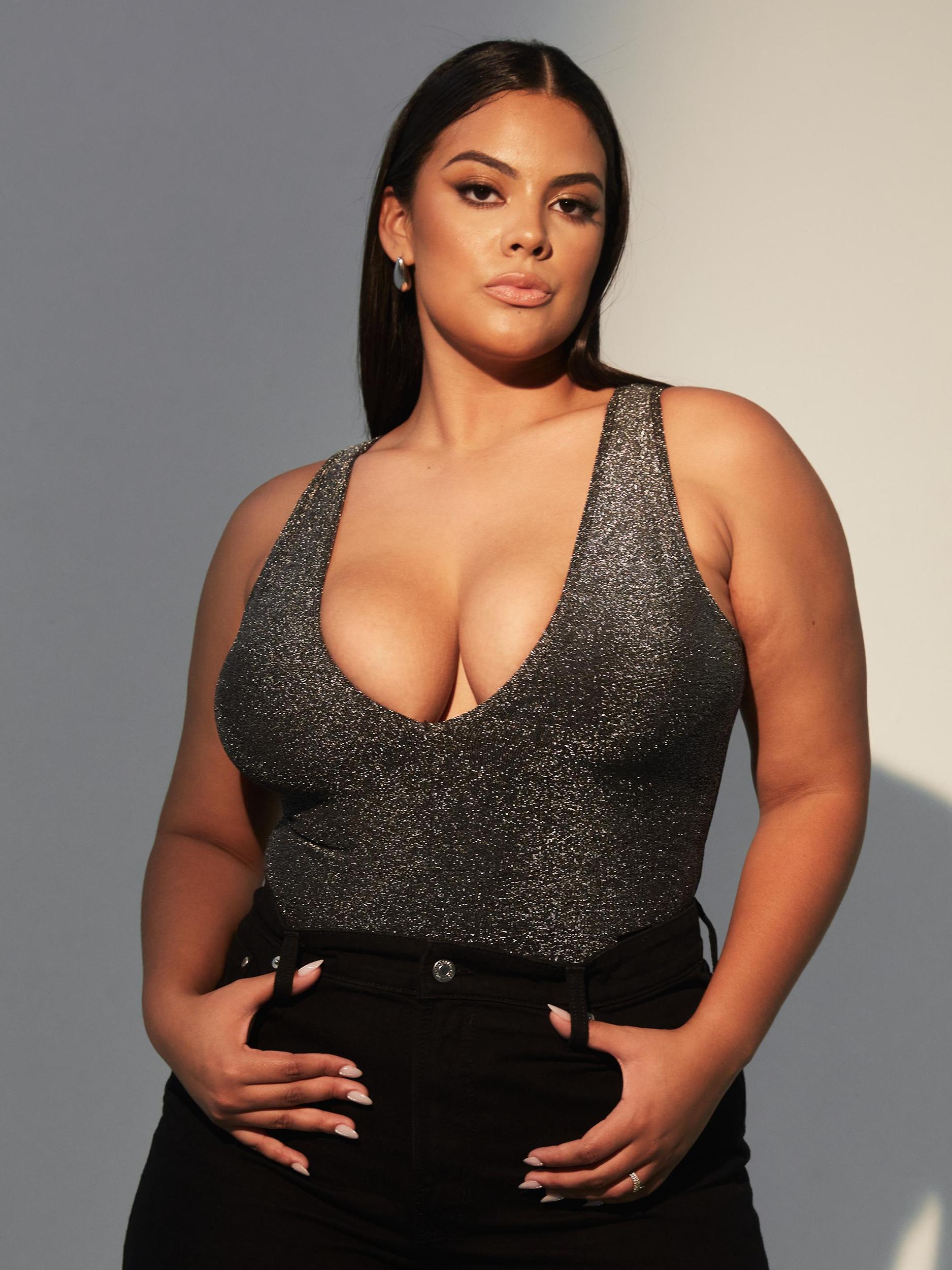 Shimmer Deep V Bramisuit Product Image