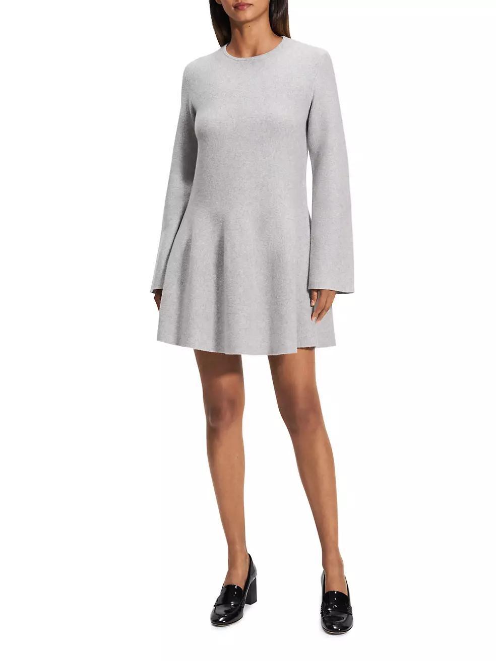 Wool-Cashmere Flounce Minidress Product Image