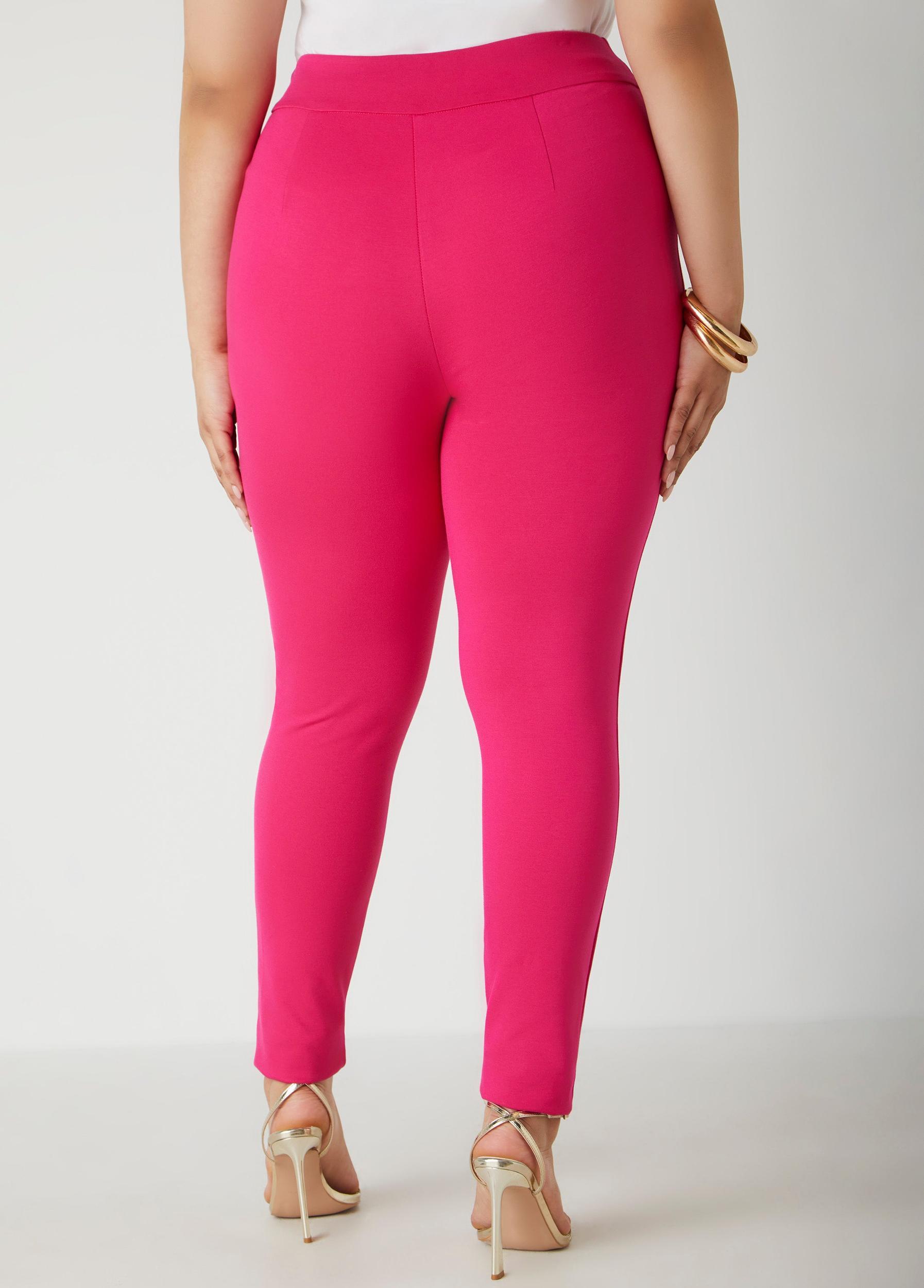 Plus Size High Waist Ponte Pull On Leggings Ashley Stewart Product Image