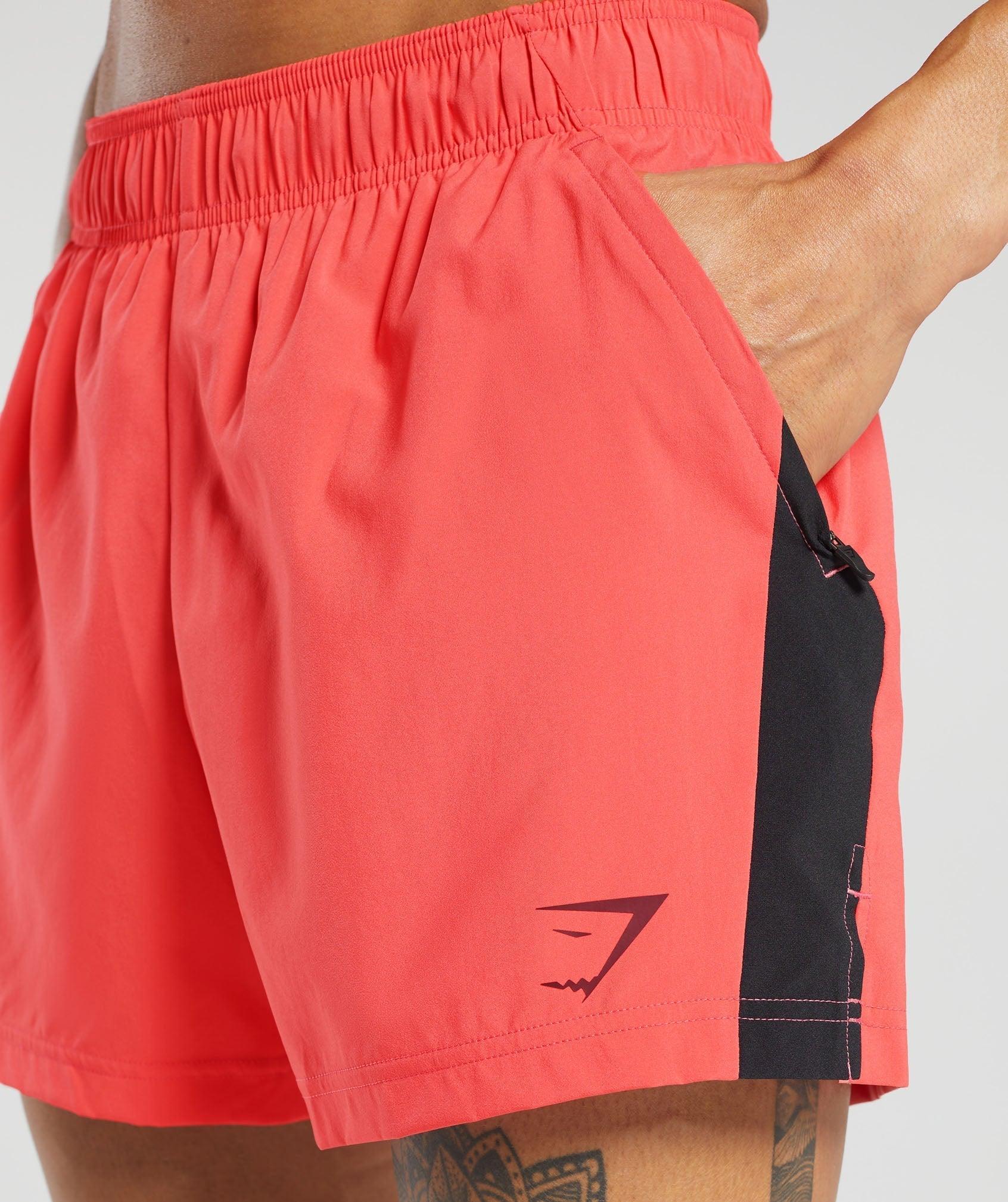 Gymshark Sport  5" Shorts - Tropical Pink/Black Male Product Image