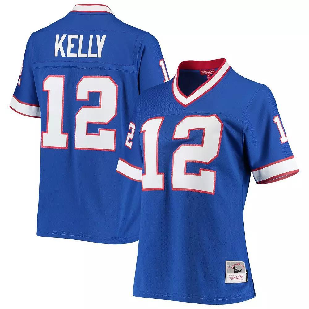 Women's Mitchell & Ness Jim Kelly Royal Buffalo Bills 1990 Legacy Replica Jersey,  Product Image