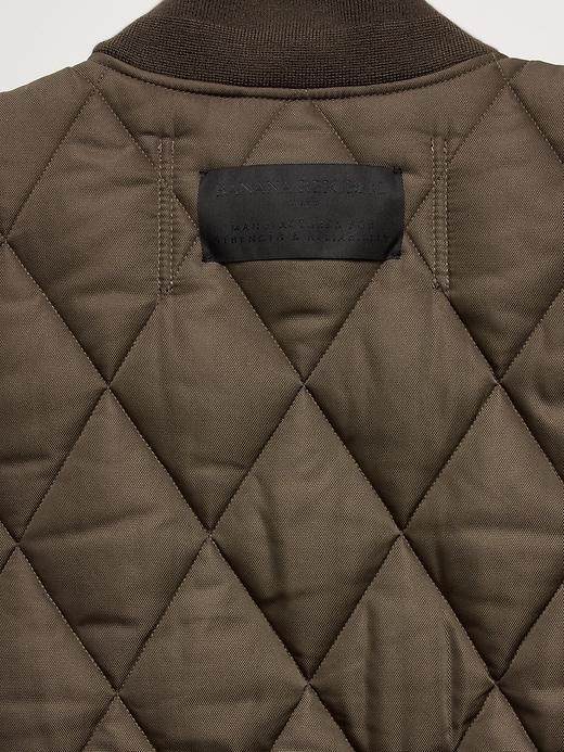 Quilted Bomber Jacket Product Image