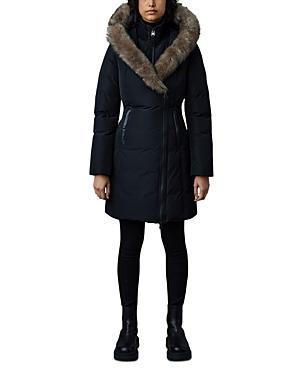Womens Kay Shearling-Collar Down Coat Product Image