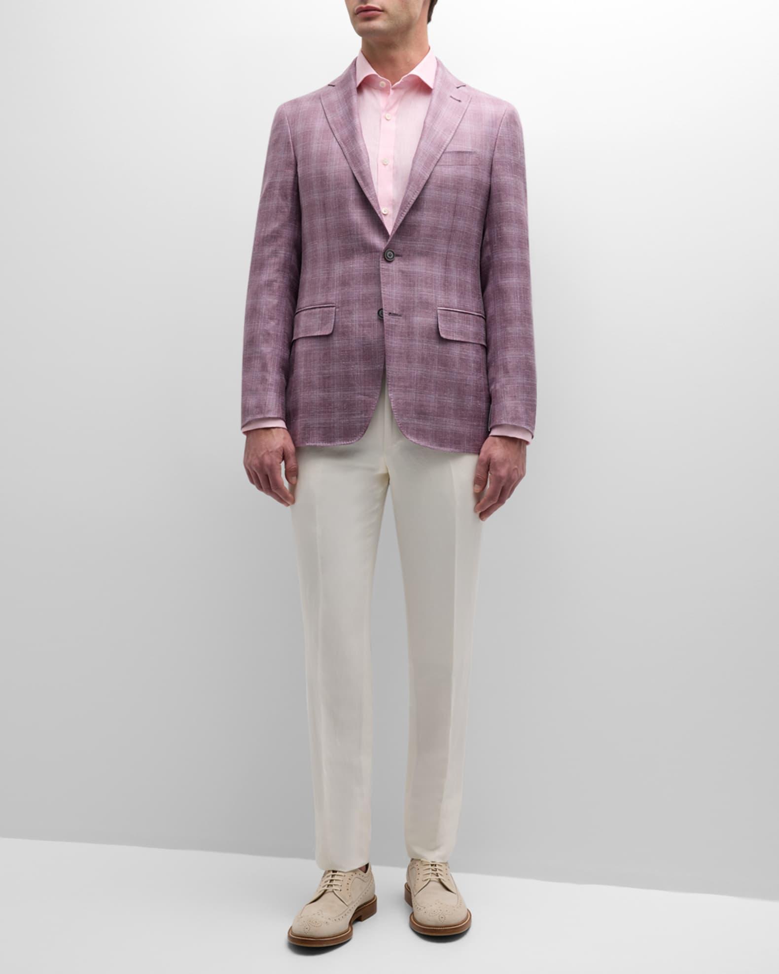 Men's Tonal Plaid Sport Coat Product Image