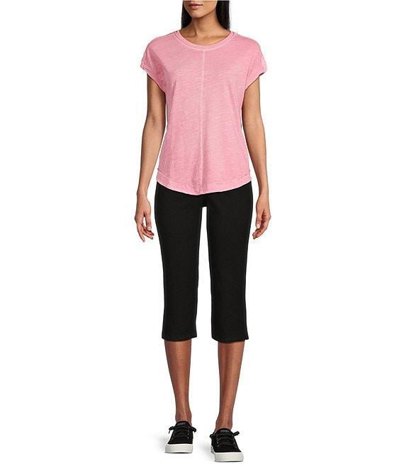 Westbound Twist Sleeve Crew Neck Top Product Image