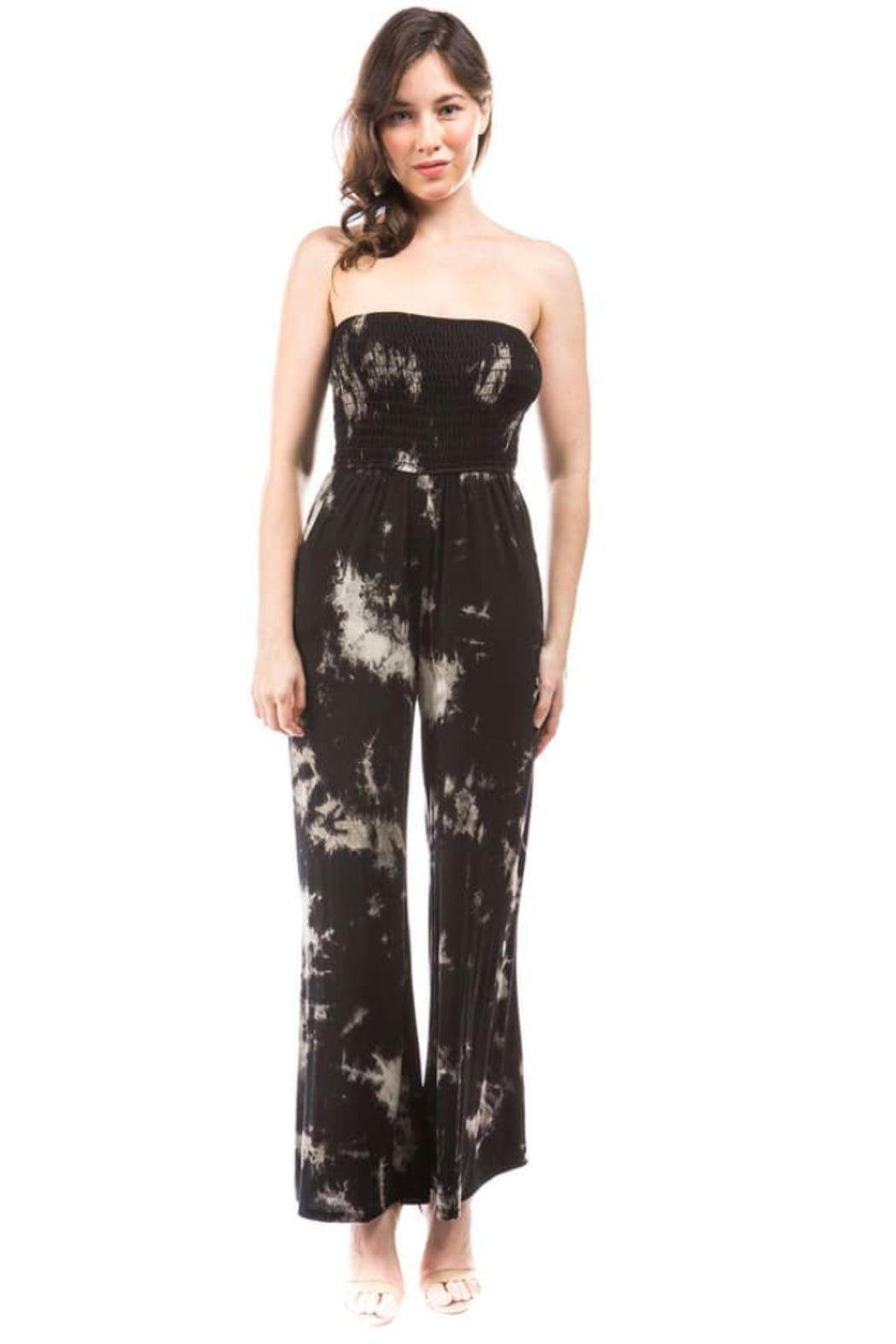 Tie Dye Tube Jumpsuit Product Image