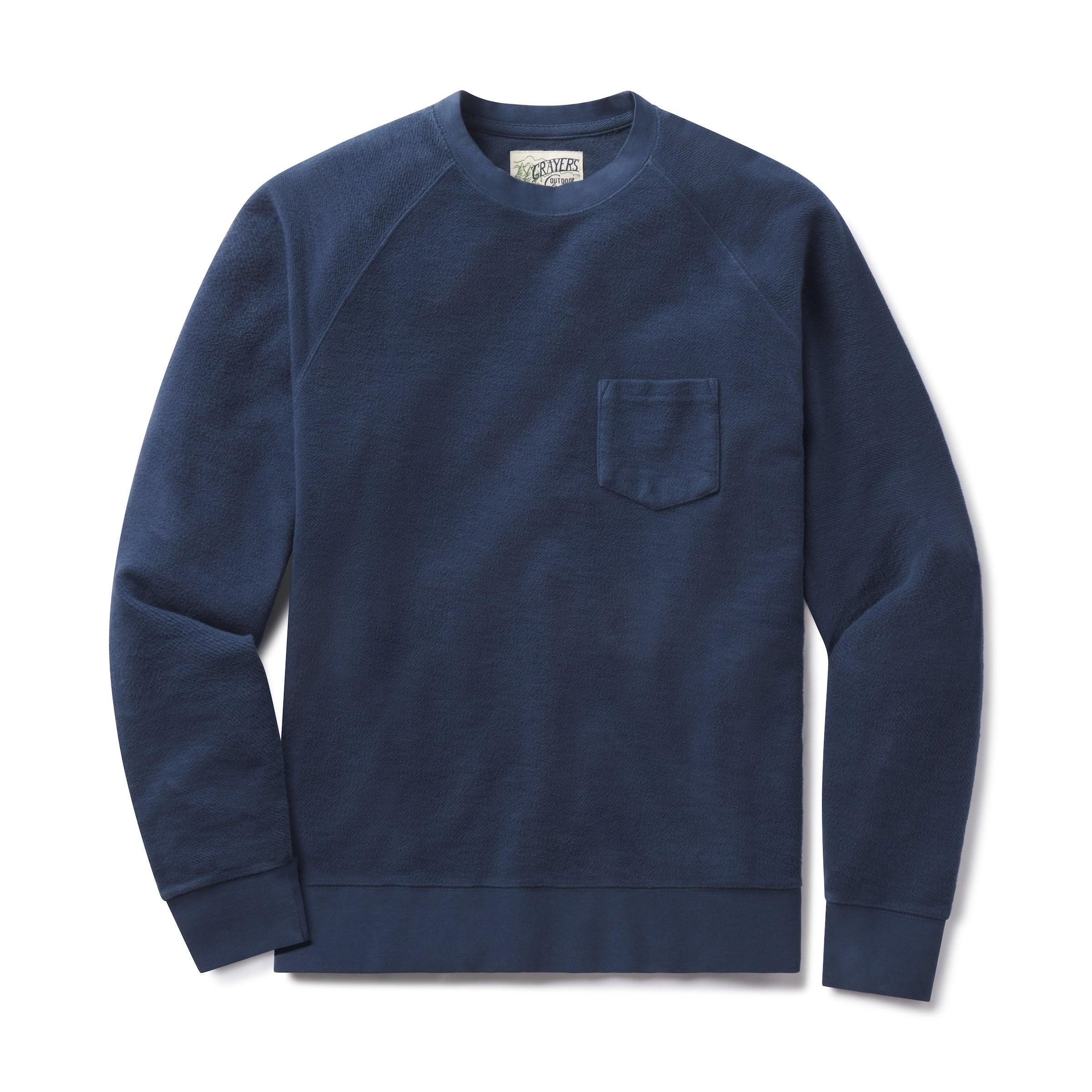 Dunlop Reverse Fleece Crew Neck - Dark Blue Product Image