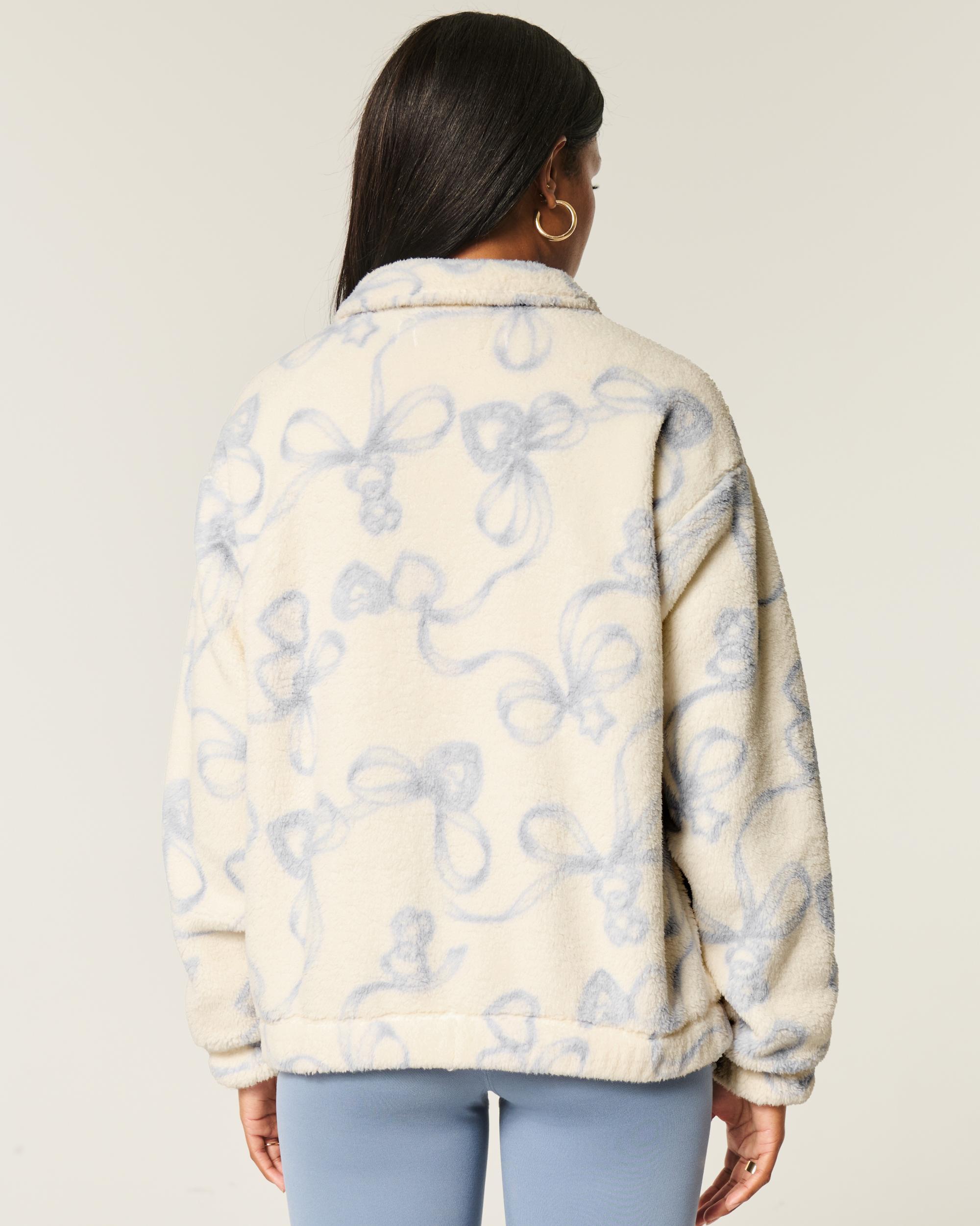 Gilly Hicks Cozy Mock-Neck Quarter-Zip Sweatshirt Product Image