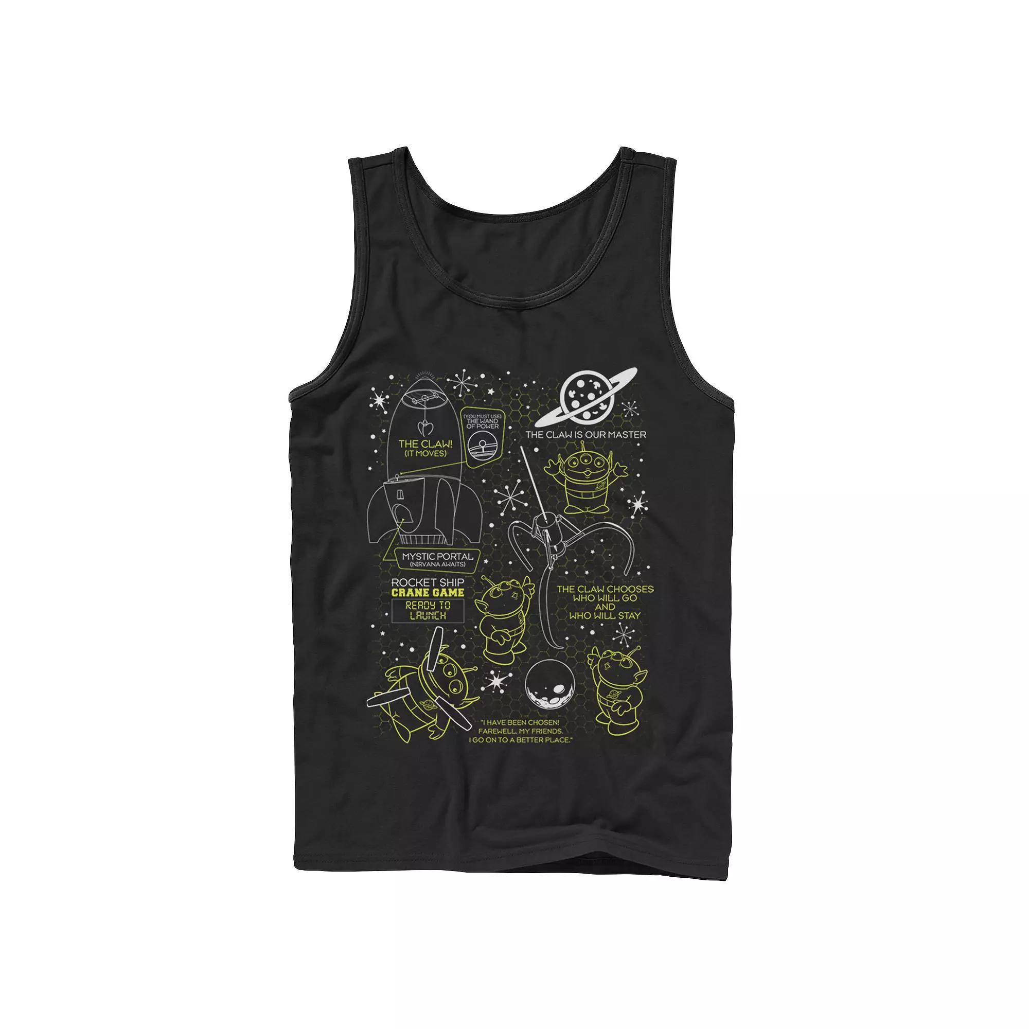 Disney / Pixar's Toy Story Aliens Men's Claw Master Map Tank Top,  Product Image