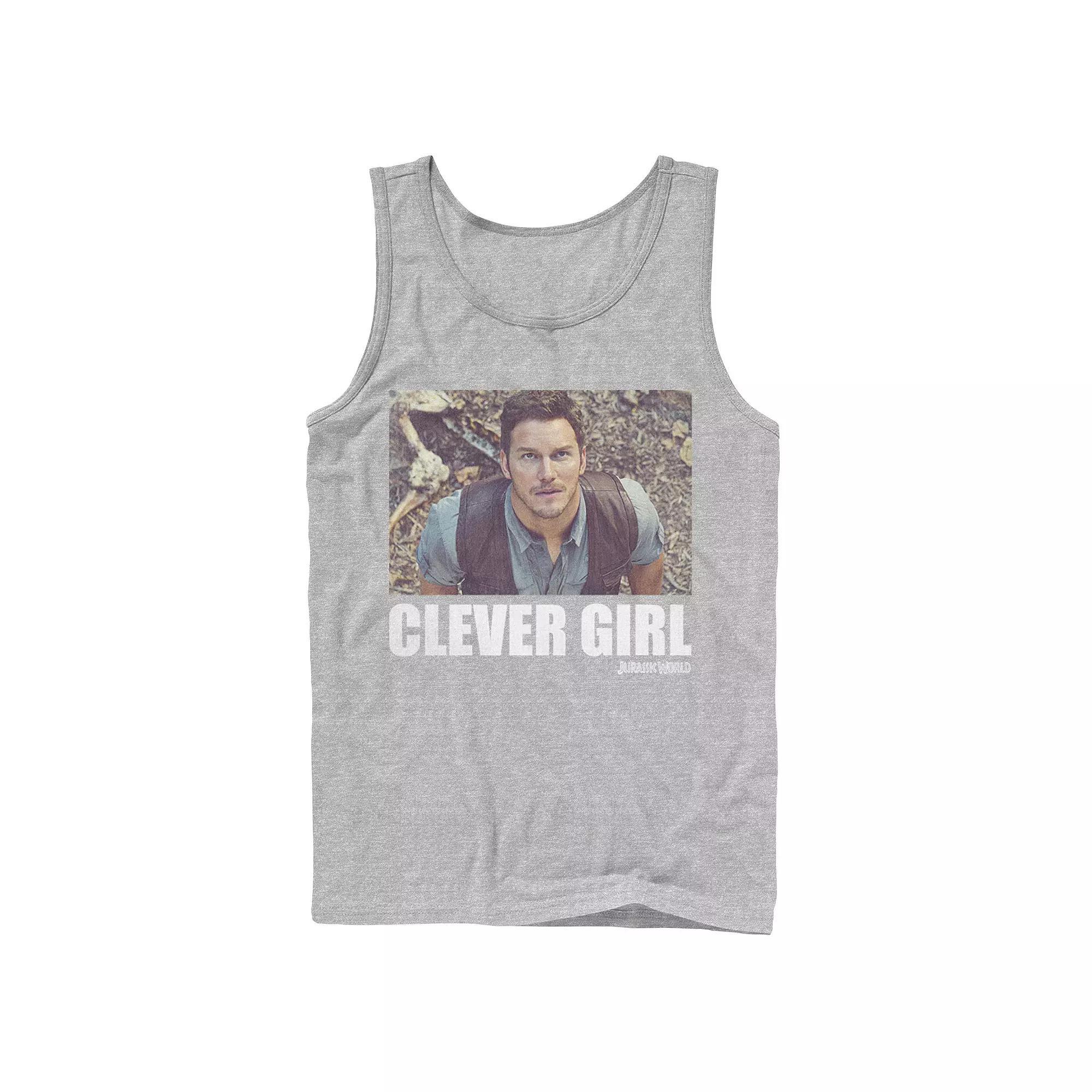 Men's Jurassic World Clever Girl Owen Movie Still Graphic Tank Top,  Product Image