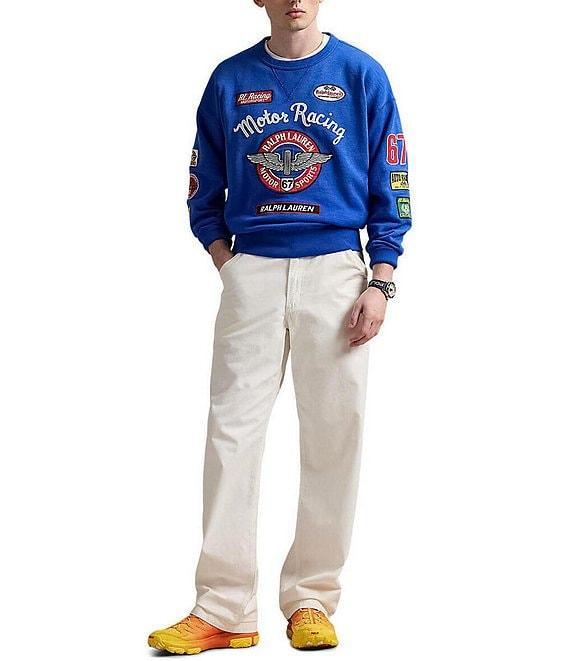 Polo Ralph Lauren Vintage Fit Fleece Racing Patch Graphic Sweatshirt Product Image