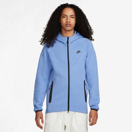 Nike Mens Nike Tech Fleece Full-Zip Hoodie - Mens Birch Heather/Black Product Image