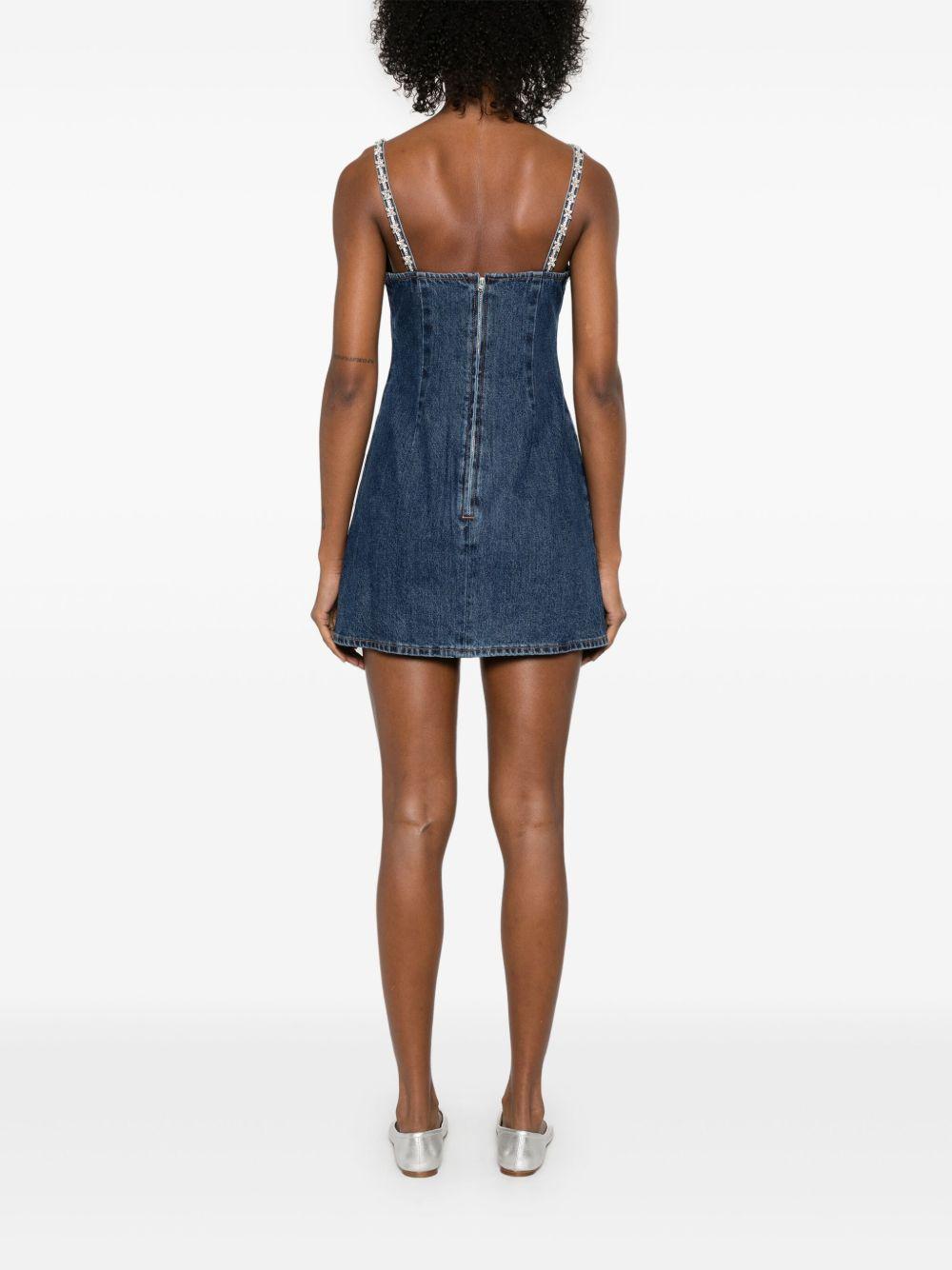 strappy denim mini dress Product Image