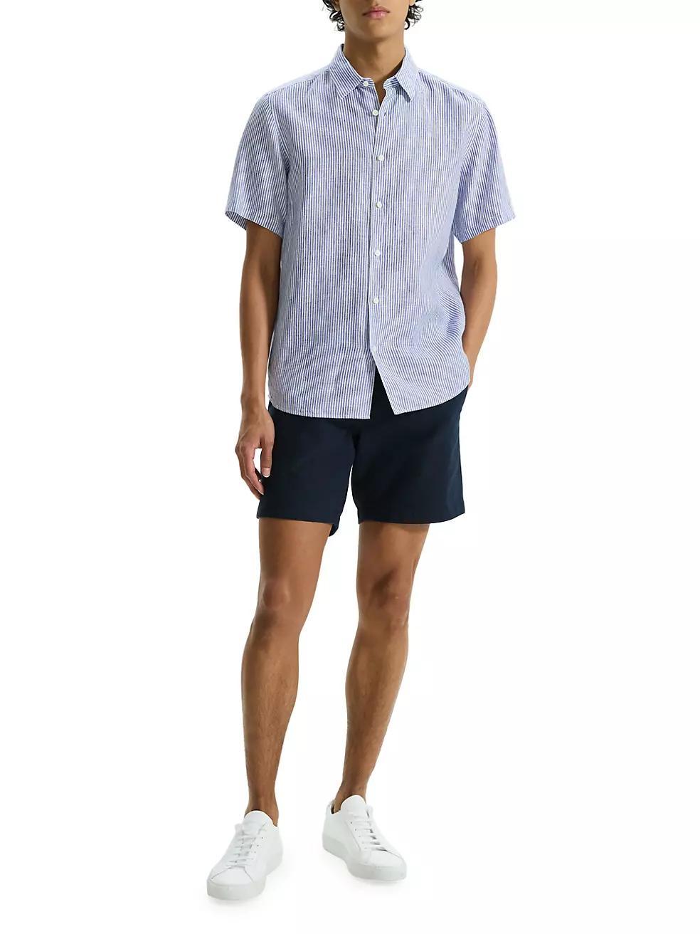 Irving Linen Button-Front Shirt Product Image