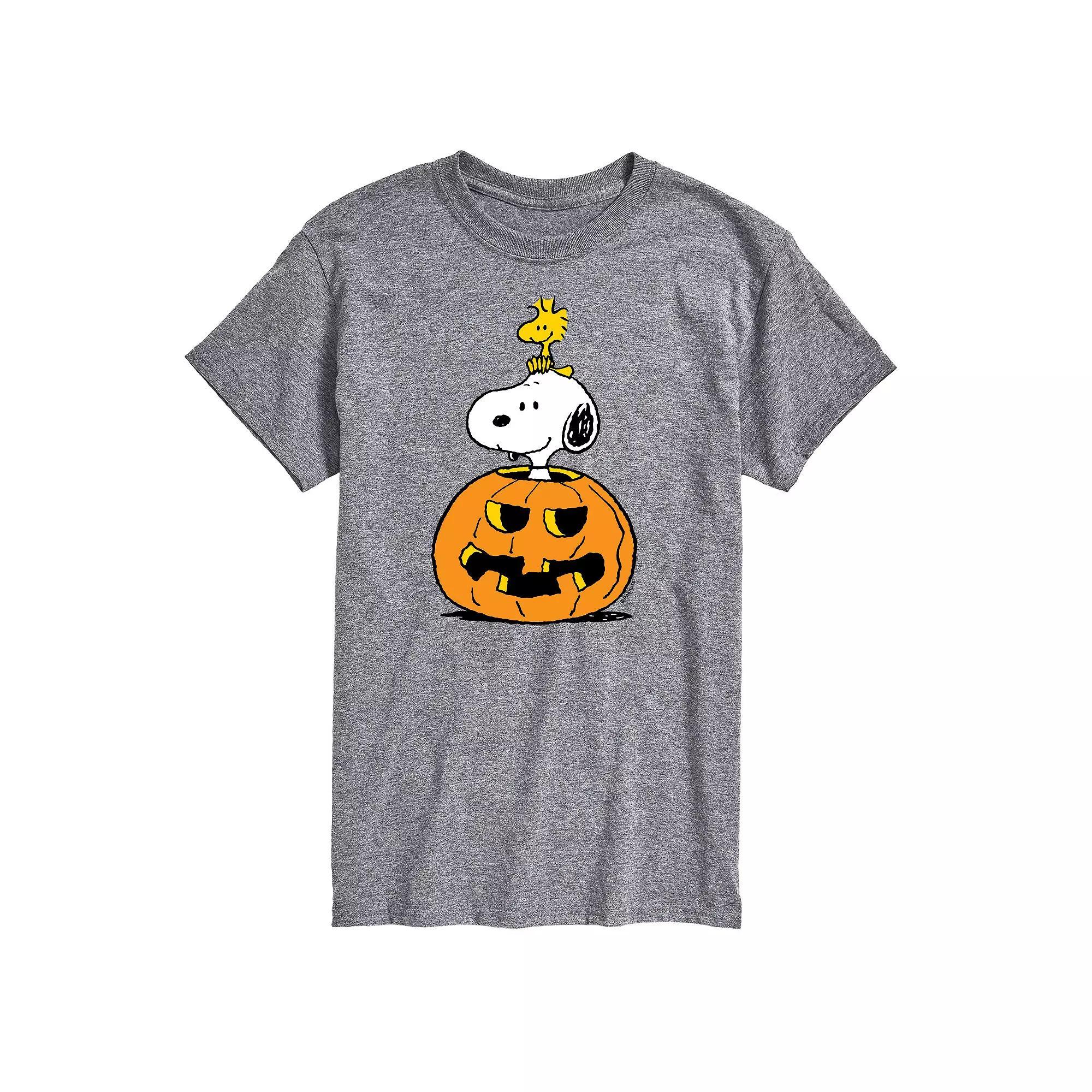 Big & Tall Peanuts Snoopy Pumpkin Tee, Men's,  Product Image