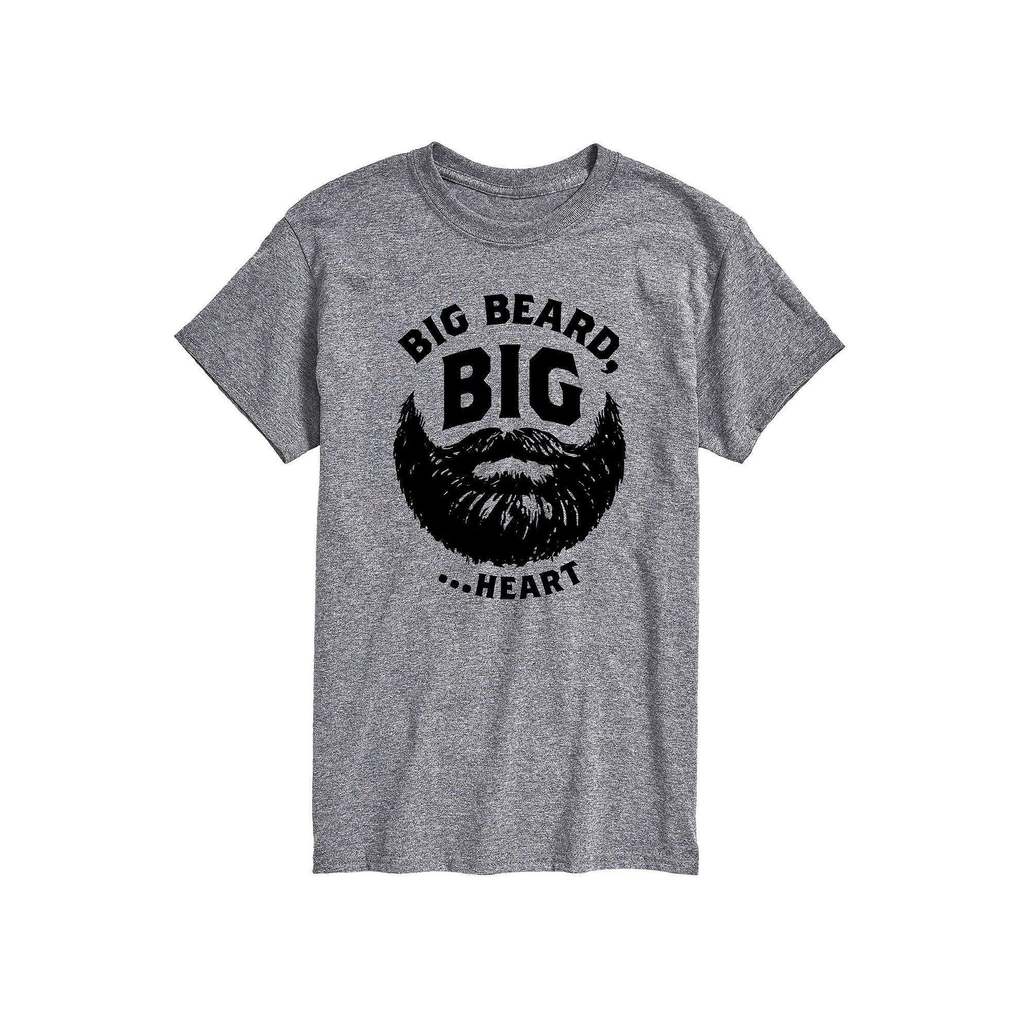 Big & Tall Big Beard Big Heart Graphic Tee, Men's,  Product Image