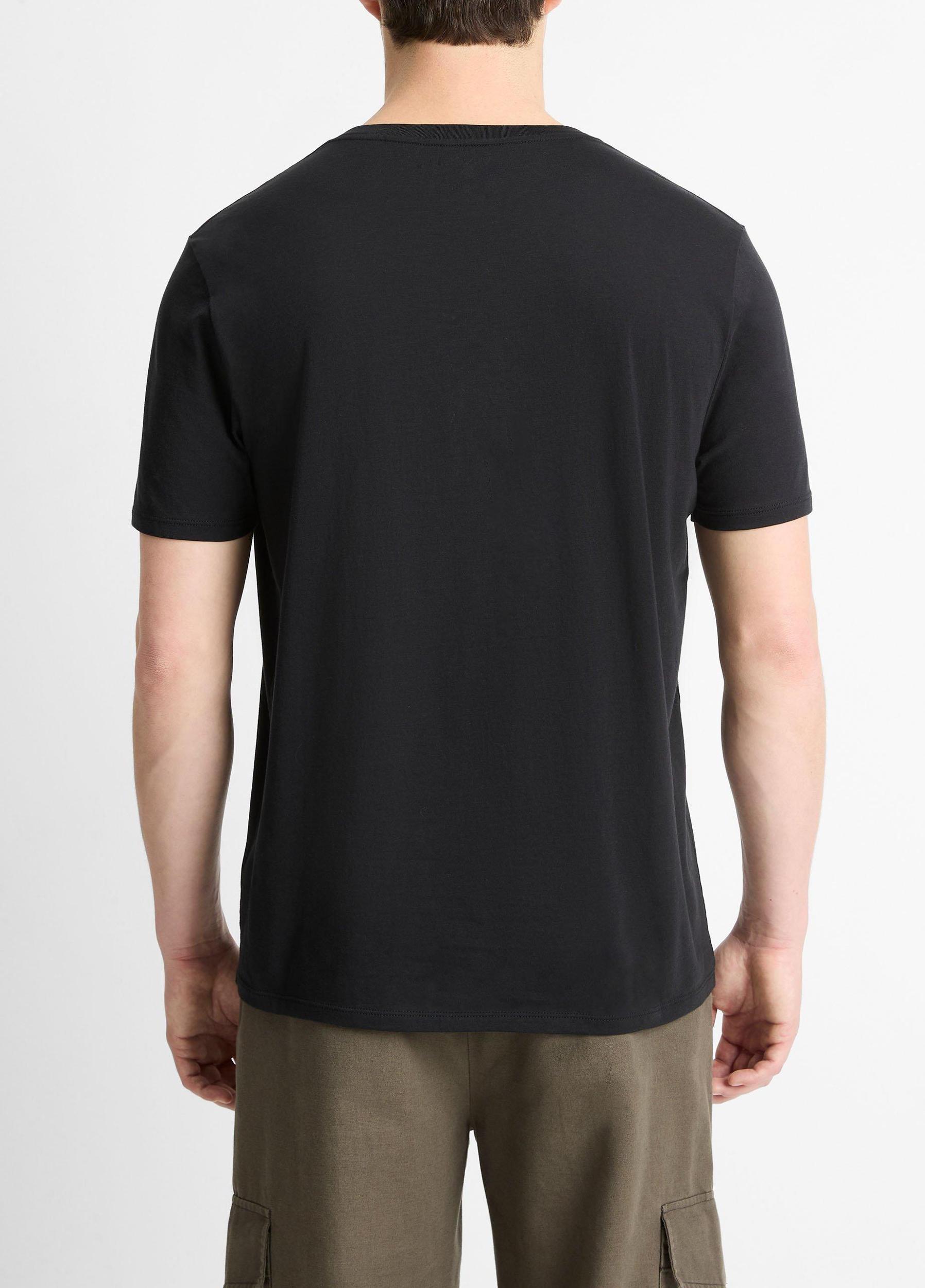 Pima Cotton V-Neck T-Shirt Product Image