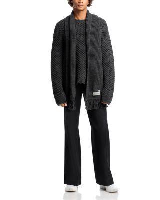 Wool Blend Sweater with Integrated Scarf  Product Image