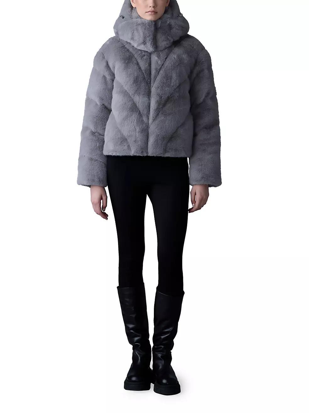 Anik Brushed Faux-Fur Down Jacket Product Image